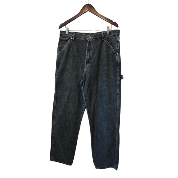 Wrangler Other - Vtg Wrangler Jeans Mens 34x34 Baggy Carpenter Straight Cotton Streetwear Skater